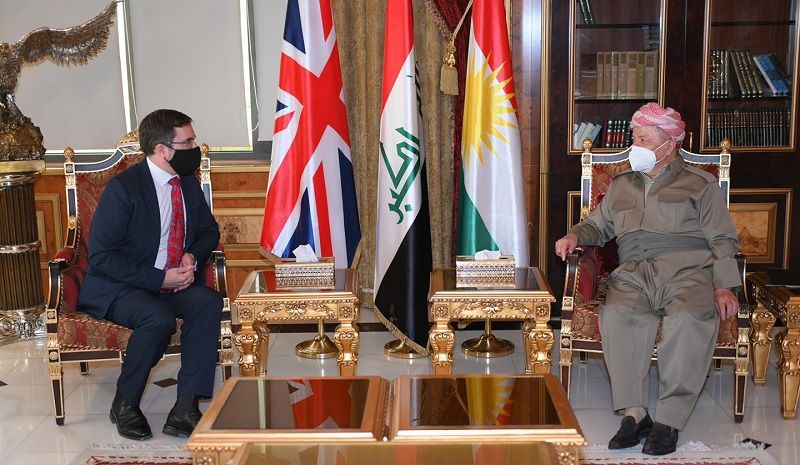 سەرۆک بارزانى و باڵیۆزى بەریتانیا هەڵبژاردنەکانى عێراق تاوتوێ دەکەن